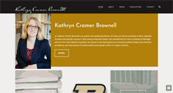 Desktop Screenshot of kathryncramerbrownell.com